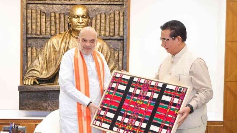Chief Minister Pu Lalduhoma’n  Union Home Minister Pu Amit Shah a hmu